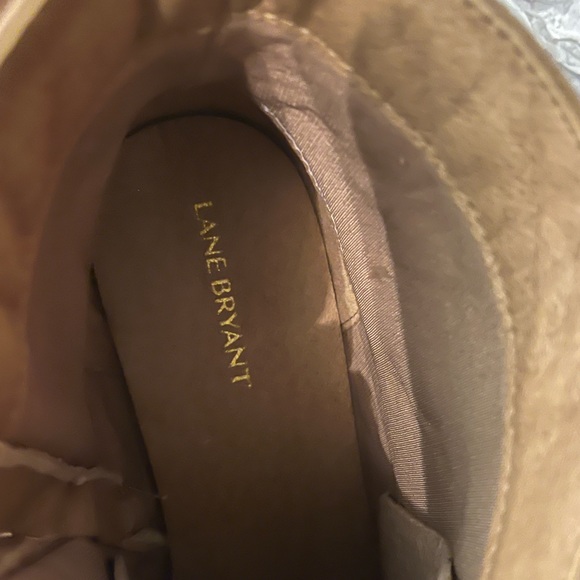 Brand New Lane Bryant Taupe Suede Ankle Boot (Brand New) - Picture 3 of 16